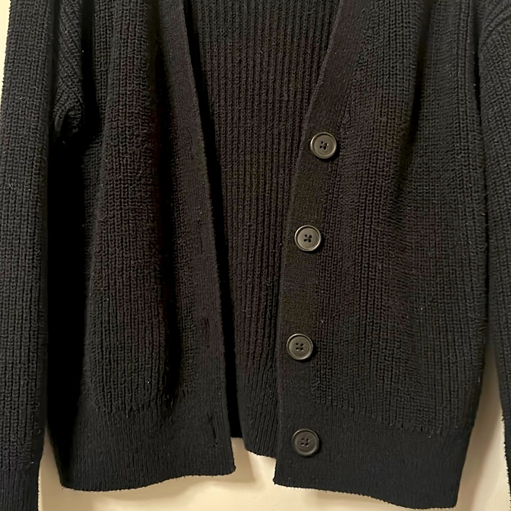 Cotton Linen Blend Knit Cardigan - Picture 3 of 5